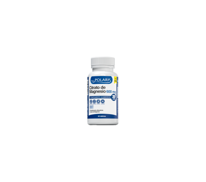 magnesio citrato 600 mg 60 comp polaris  contribuye al mantenimiento de los huesos en condiciones | farmacia coliseum