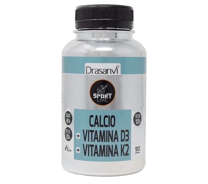 CALCIO VITAMINA D3 + K2 90 COMP SPORT LIVE DRASANVI