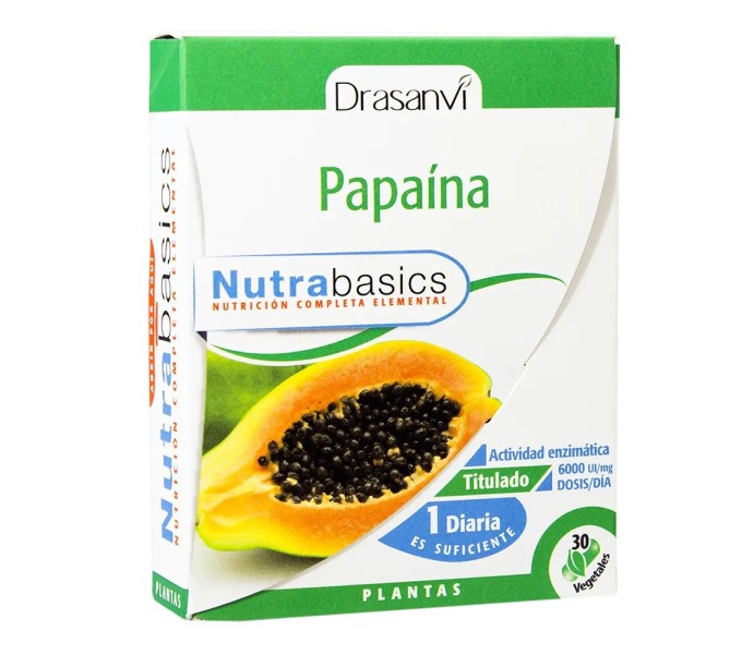 NUTRABASICS PAPAINA 30 CAP DRASANVI Farmacia Coliseum