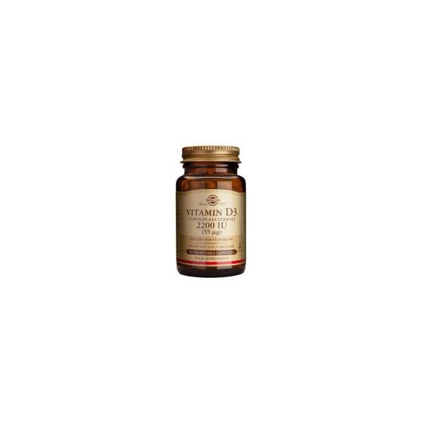 VITAMINA D3 2200 UI (55 MCG) COLECALCIFEROL 50 CAP VEG SOLGAR