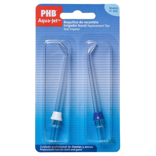IRRIGADOR BUCAL ELECTRICO PHB AQUA JET BOQUILLAS DE RECAMBIO