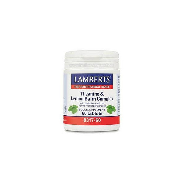 TEANINA + MELISA (LEMON BALM) 60 COMP LAMBERTS