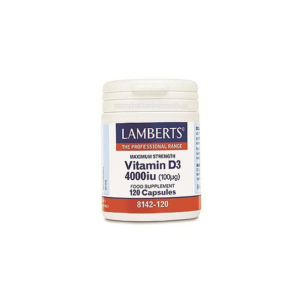 VITAMINA D3 4000IU 120 CAP LAMBERTS