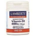 VITAMINA D3 4000IU 120 CAP LAMBERTS