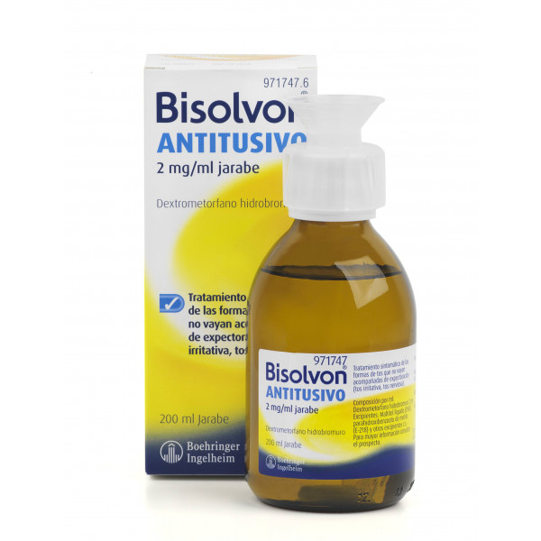Comprar online BISOLVON ANTITUSIVO 2 mg/ ml JARABE 200ML - Coliseum