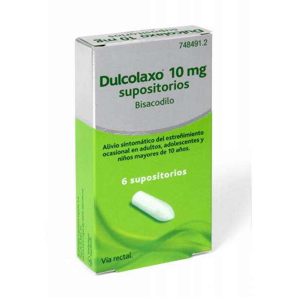Comprar online DULCOLAXO BISACODILO 10 mg  6 SUPOSITORIOS - Coliseum
