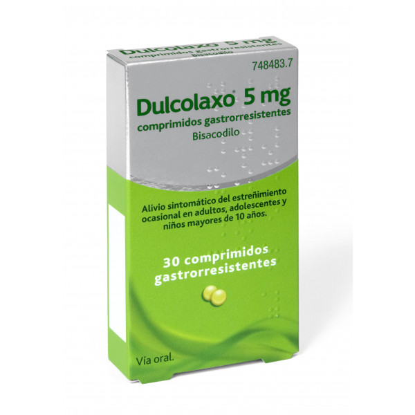 Comprar DULCOLAXO BISACODILO 5 mg  30 COMPRIMIDOS GASTRORRESISTENTES