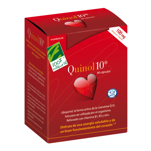 QUINOL 10 UBIQUINOL 100 MG 30 PERLAS CIEN POR CIEN NATURAL