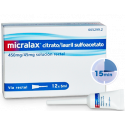 MICRALAX CITRATO/LAURIL SULFOACETATO 450 MG/45 MG solucion rectal 12 ENEMAS