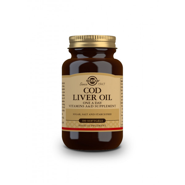 Comprar COD LIVER OIL 100 CAP SOLGAR online - Farmacia Coliseum