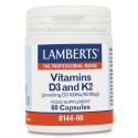 VITAMINA D3 1000 UI + K2 90 UI 60 CAP LAMBERTS
