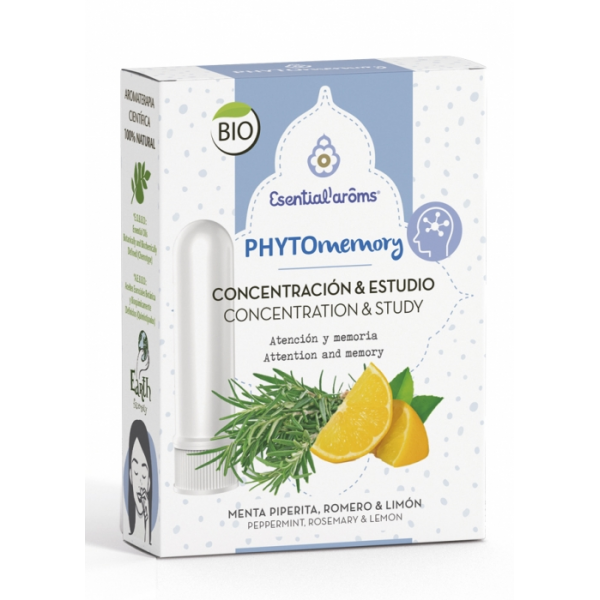 PHYTO MEMORY 5 ML + 2 STICKS INHALADOR NASAL ESENTIAL AROMS INTERSA