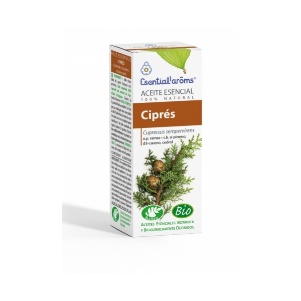ACEITE ESENCIAL DE CIPRES 10 ML BIO (CUPRESSUS SEMPERVIVENS RAMAS) ESENTIAL AROMS INTERSA