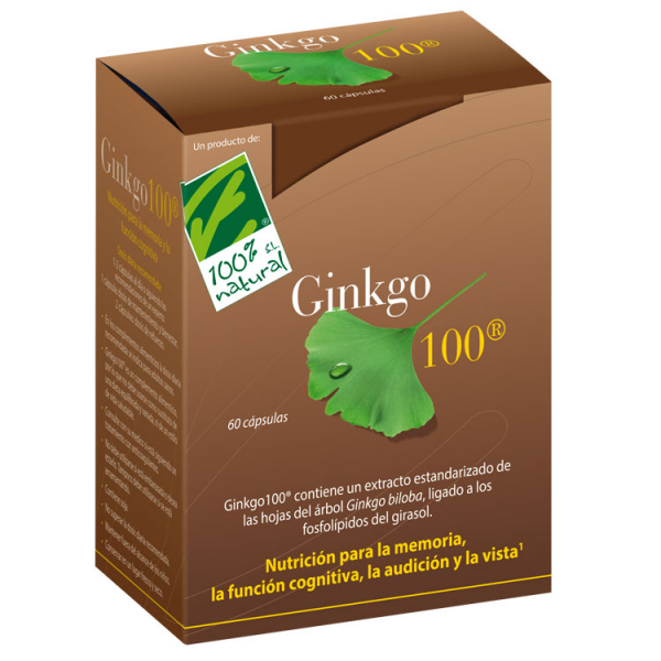 Comprar GINKGO 100 60 CAP CIEN POR CIEN NATURAL online - Coliseum