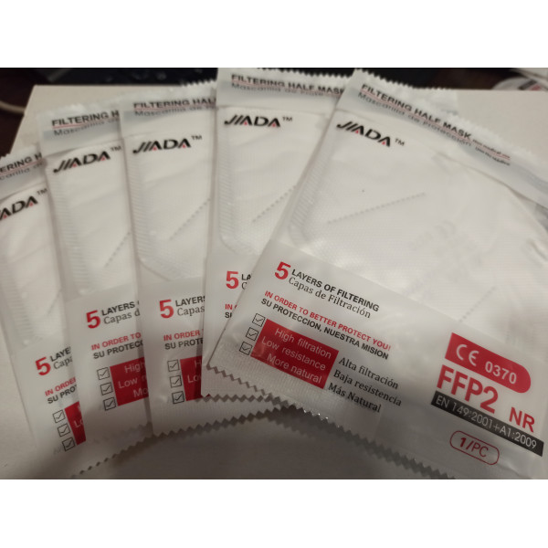 CAJA 5 MASCARILLAS FFP2 BLANCAS