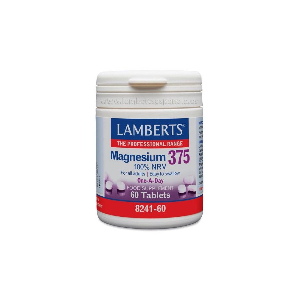 Comprar online MAGNESIO 375  60 TAB LAMBERTS - Farmacia Coliseum