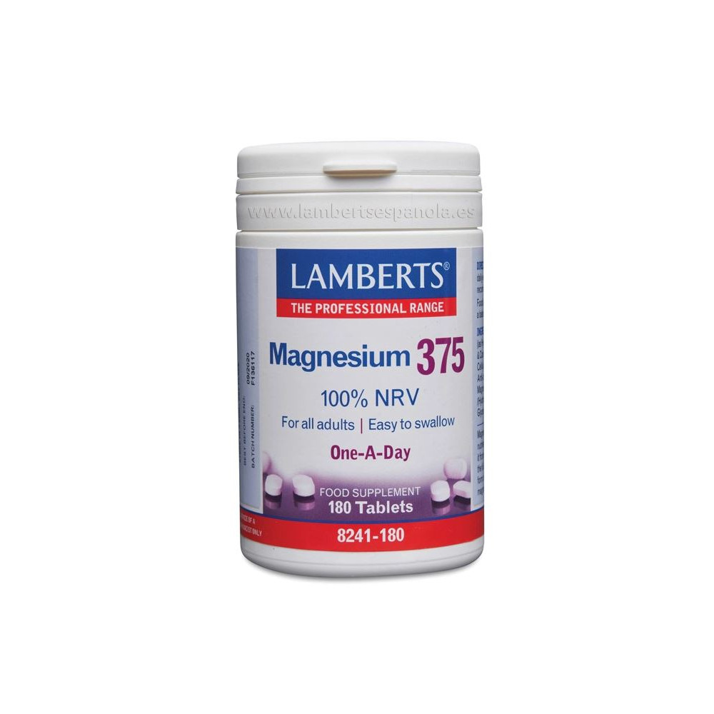 Comprar MAGNESIO 375  180 TAB LAMBERTS online  - Farmacia Coliseum