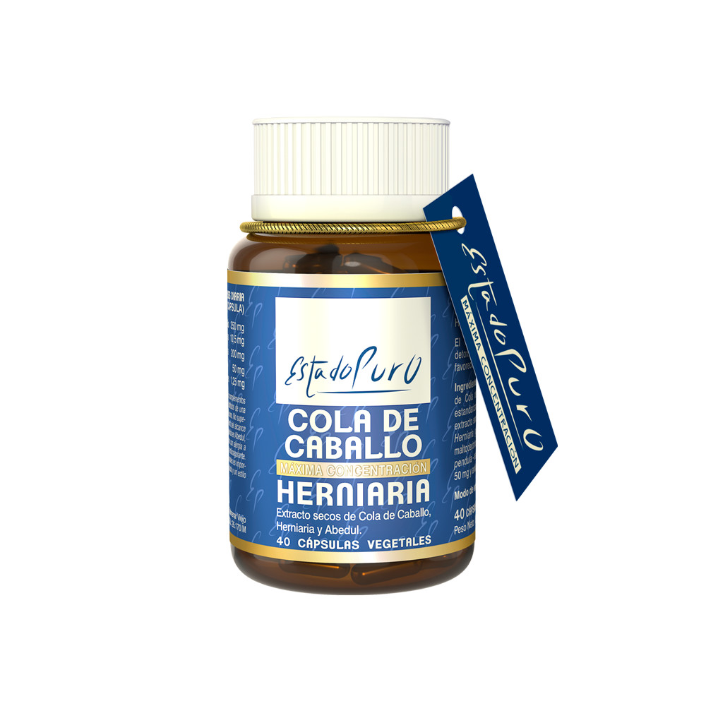 Comprar COLA CABALLO HERNIARIA ABEDUL 40 CAP ESTADO PURO TONGIL