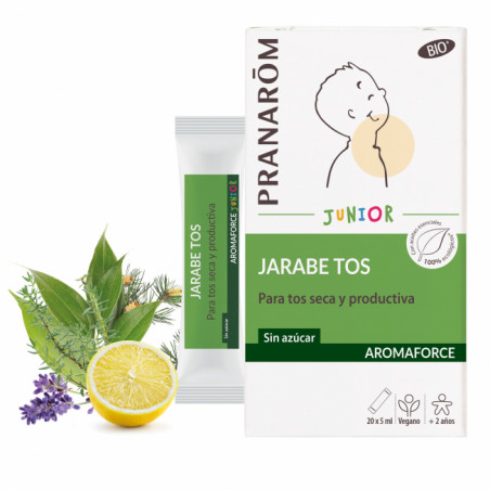 Comprar AROMAFORCE JUNIOR JARABE TOS 20 MONODOSIS PRANAROM online