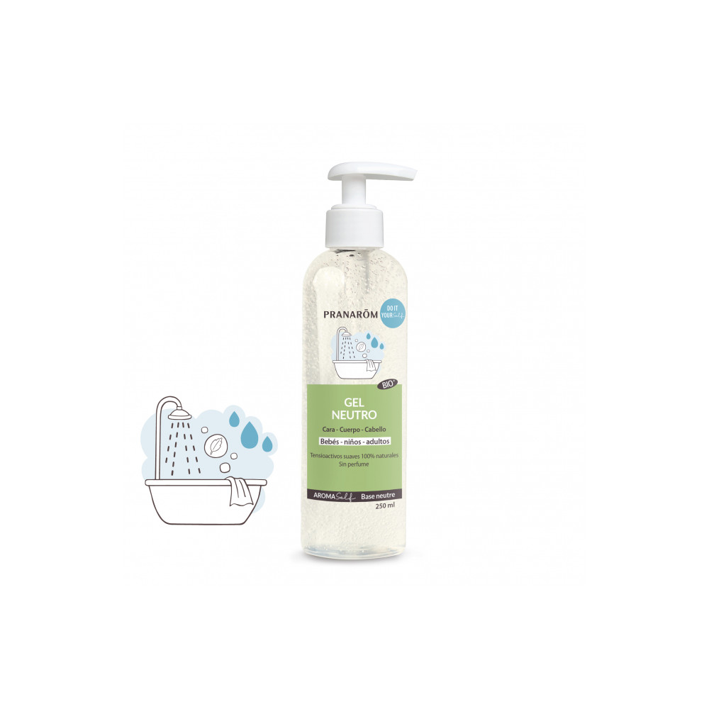 Comprar GEL NEUTRO CARA CUERPO CABELLO BIO 250 CC AROMASELF PRANAROM