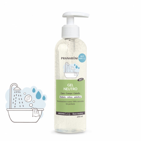 Comprar GEL NEUTRO CARA CUERPO CABELLO BIO 250 CC AROMASELF PRANAROM