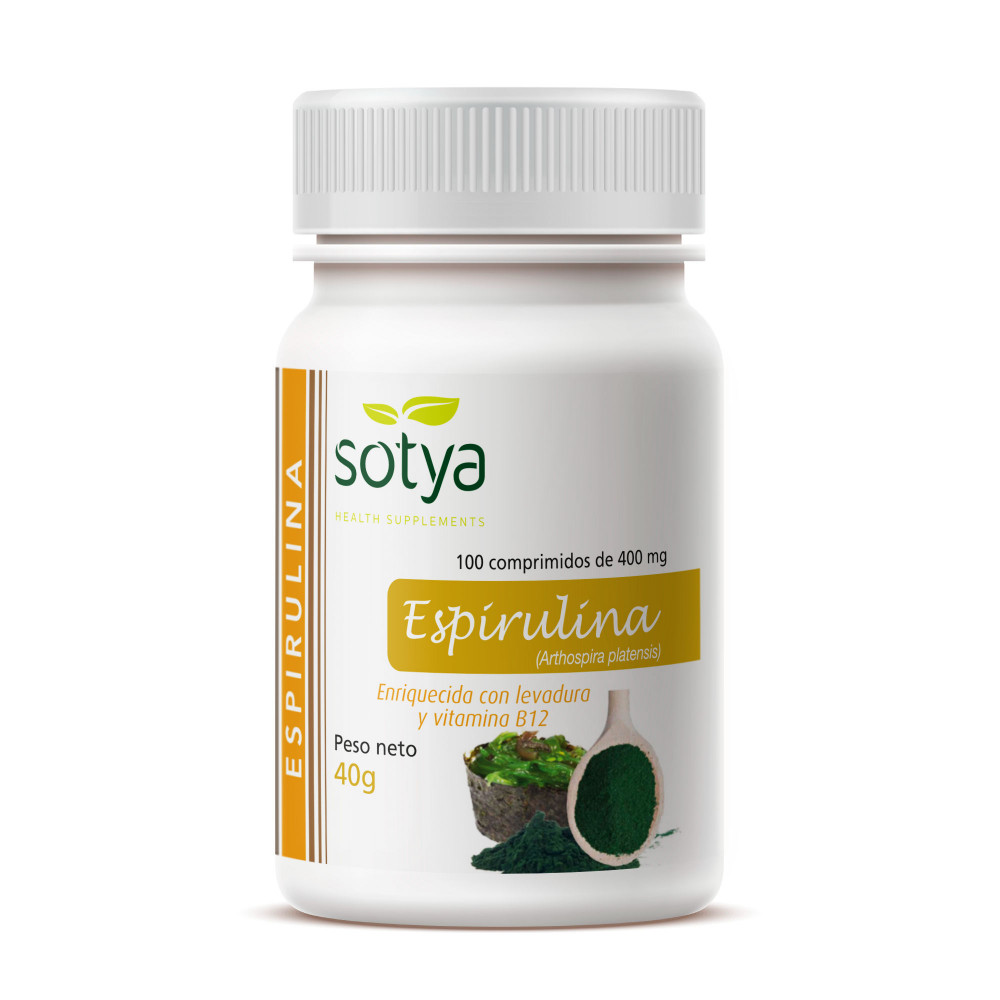 Comprar ESPIRULINA 400 MG 100  COMP SOTYA online - Farmacia Coliseum