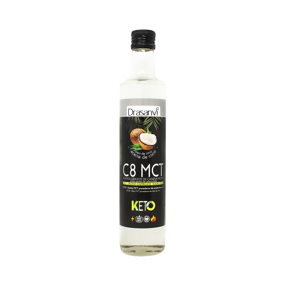 Comprar online MCT ACEITE COCO TCM C8 500 ML KETO DRASANVI - Coliseum