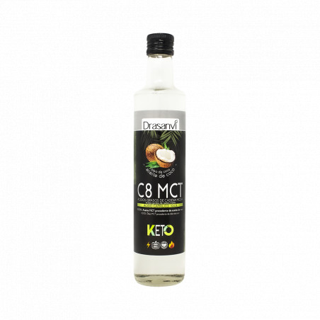 Comprar online MCT ACEITE COCO TCM C8 500 ML KETO DRASANVI - Coliseum
