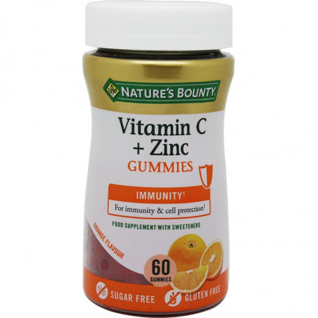 Comprar VITAMINA C + ZINC 60 GUMMIES NATURE`S BOUNTY online - Coliseum
