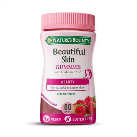 BEAUTIFUL SKIN GUMMIES ACIDO HIALURONICO 60 GOMINOLAS NATURE`S BOUNTY