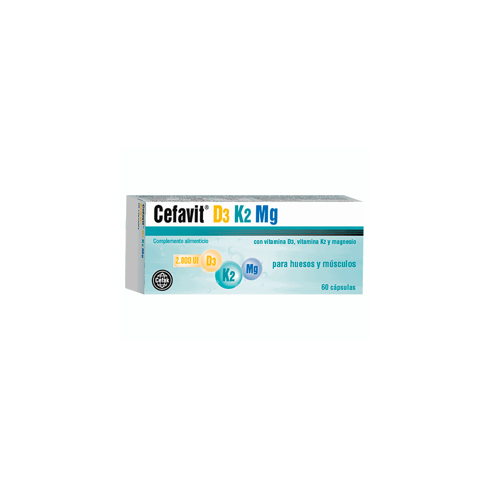 Comprar online CEFAVIT D3 K2 MG 60 CAP COBAS - Farmacia Coliseum