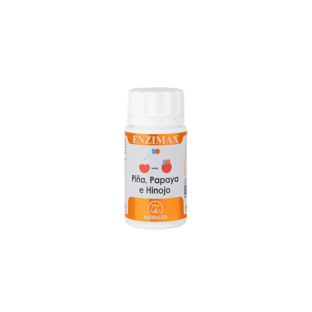 Comprar online ENZIMAX PIÑA PAPAYA HINOJO 50 CAP EQUISALUD - Coliseum