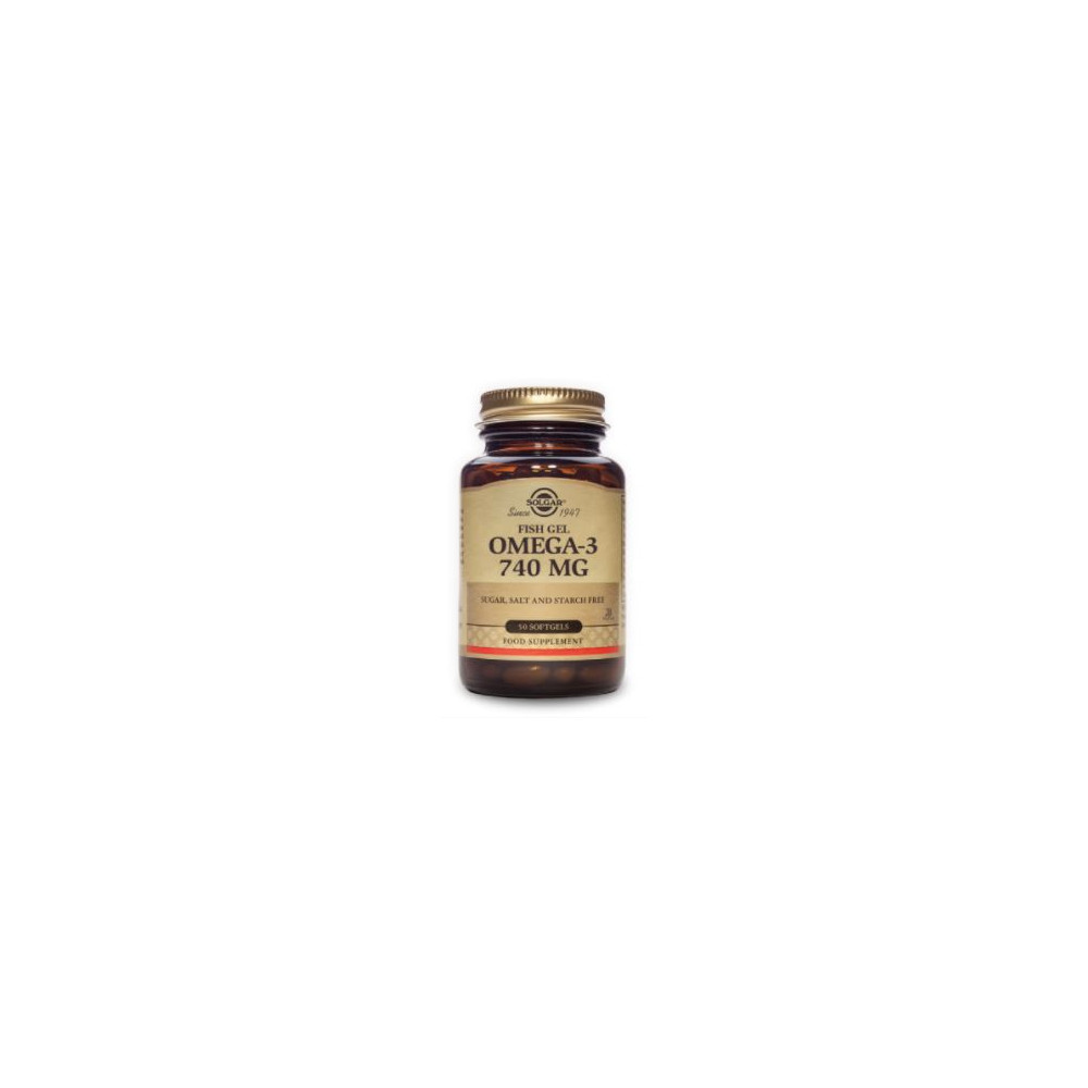 Comprar online  OMEGA 3 FISH GEL 740 MG 50 CAP SOLGAR - Coliseum