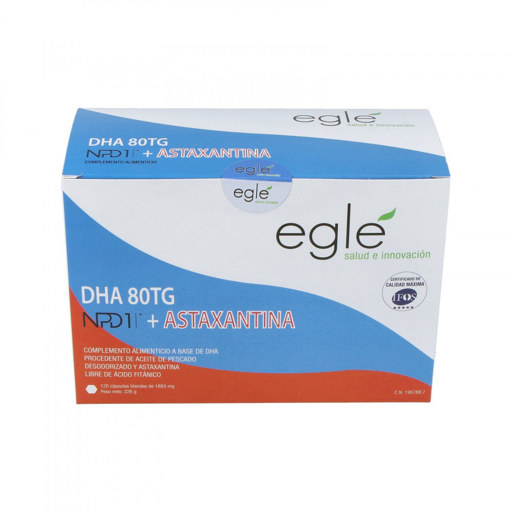 Comprar NPD1 DHA 80 TG ASTAXANTINA 120 CAP EGLE online - Coliseum