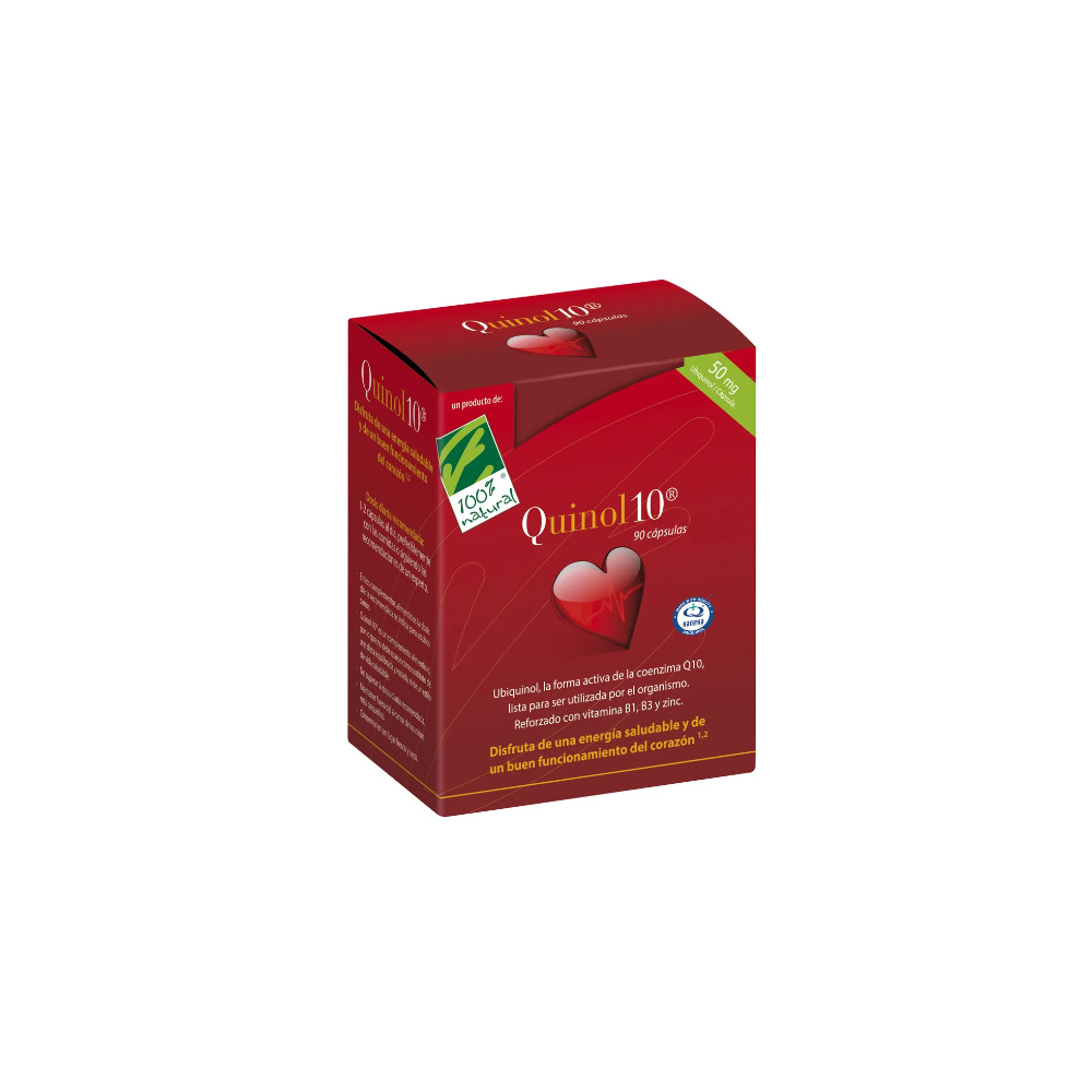 Comprar QUINOL 10 UBIQUINOL 50 MG 90 PERLAS CIEN POR CIEN NATURAL
