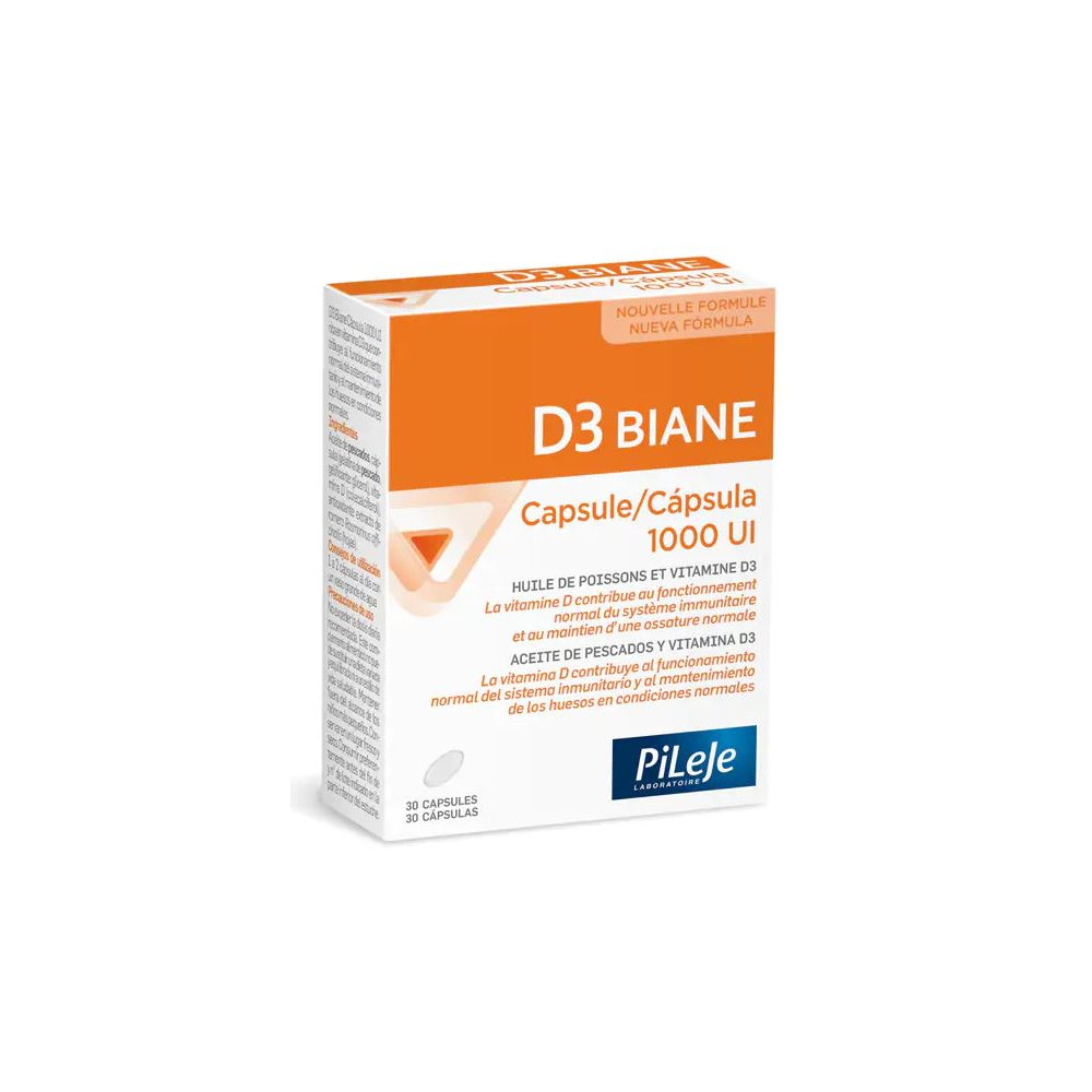 Comprar D3 BIANE 1000 UI 30 CAP PILEJE online - Farmacia Coliseum