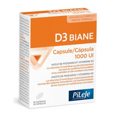 Comprar D3 BIANE 1000 UI 30 CAP PILEJE online - Farmacia Coliseum