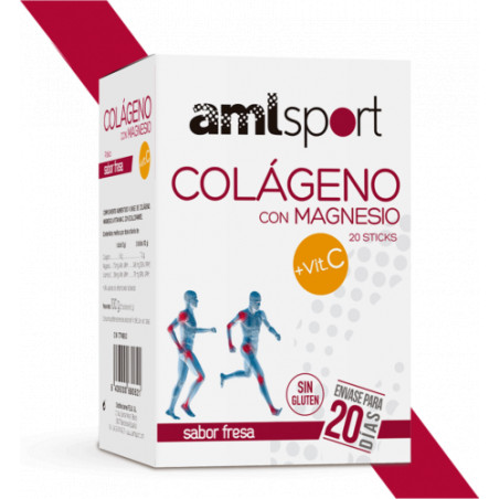 COLAGENO MAGNESIO VIT C 20 STICKS SABOR FRESA ANA M LA JUSTICIA