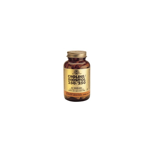 Comprar online COLINA INOSITOL 250/250 MG 50 CAP SOLGAR - Coliseum