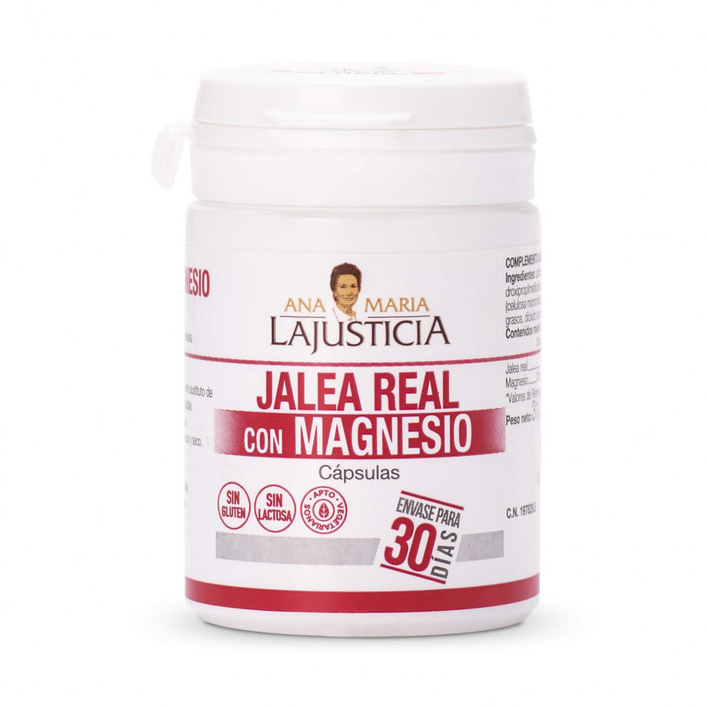 Comprar JALEA REAL MAGNESIO 60 CAP ANA M LA JUSTICIA online - Coliseum