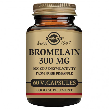 Comprar Bromelina 300mg 60 capsulas Solgar online - Farmacia Coliseum