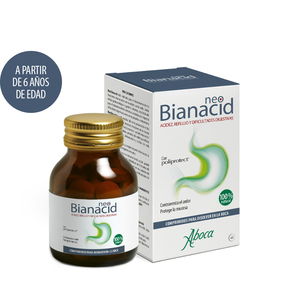Comprar online NEOBIANACID ACIDEZ REFLUJO 45 COMP MASTICABLES ABOCA