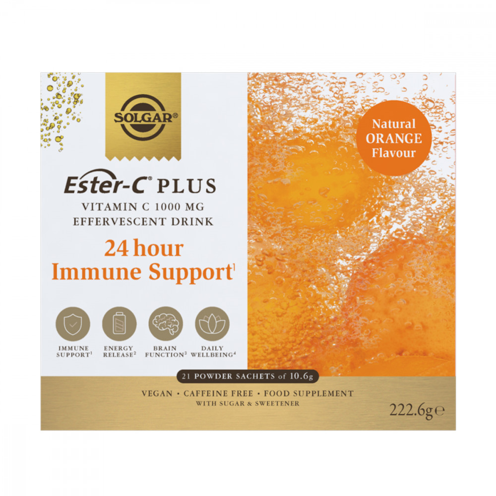 Comprar Ester C Plus Efervescente 21 sobres Solgar - Farmacia Coliseum