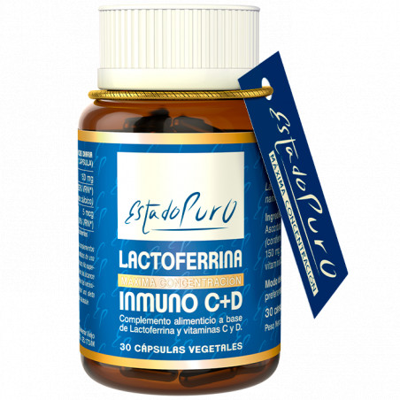 LACTOFERRINA INMUNO C+D 30 CAP ESTADO PURO TONGIL - Farmacia Coliseum