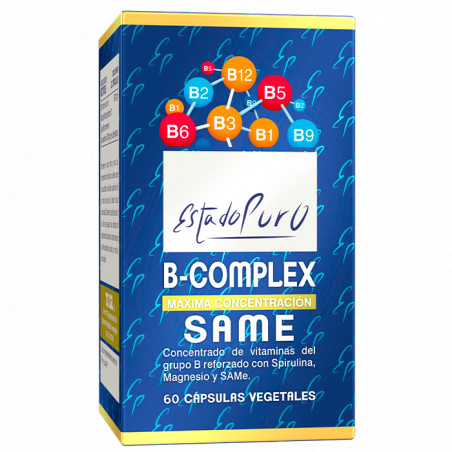 B COMPLEX SAME 60 CAP VEGETALES ESTADO PURO TONGIL - Coliseum