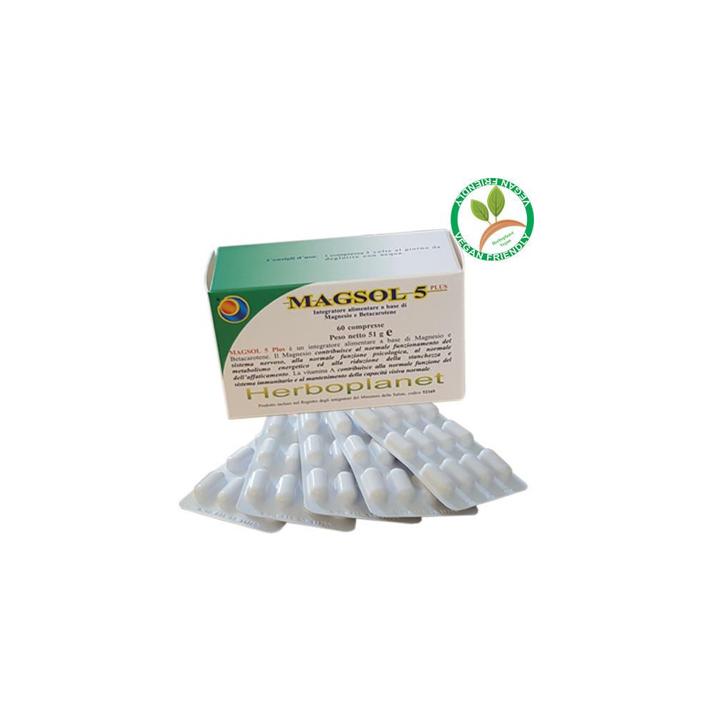 Comprar online MAGSOL 5 EXTRA 60 COMP HERBOPLANET - Farmacia Coliseum