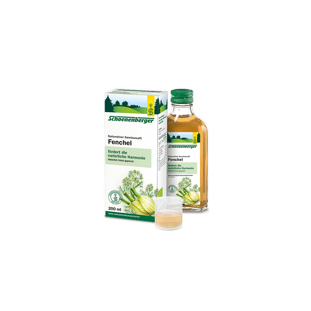 Comprar online HINOJO JUGO BIO 200 ML SCHOENENBERGER - Farmacia Coliseum