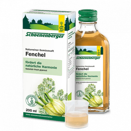 Comprar online HINOJO JUGO BIO 200 ML SCHOENENBERGER - Farmacia Coliseum
