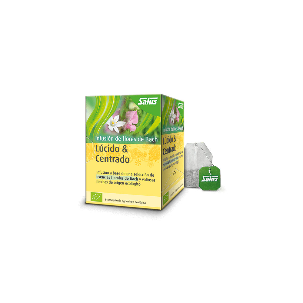 Comprar online LUCIDO CENTRADO INFUSION FLORES DE BACH 15 UNID SALUS