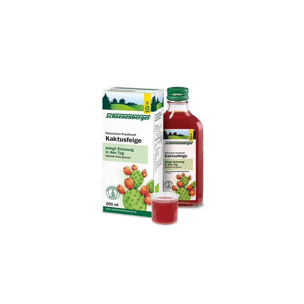 Comprar online HIGO CHUMBO JUGO BIO 200 ML SCHOENENBERGER - Coliseum